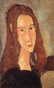 Portrait of Jeanne Hebuterne-Head in profile Amedeo Modigliani